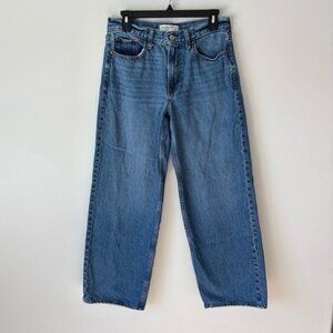 Abercrombie & Fitch The Ultra Loose Low Rise Jeans Medium Wash Denim Wide Leg
